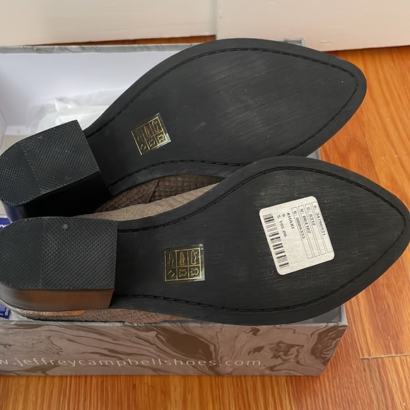 Jeffrey Campbell Cromwell Khaki Matte Snake Boot US 9 - Picture 7 of 15